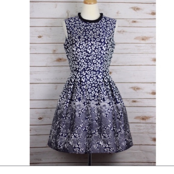 Badgley mischka purple Tayla leopard print dress - Picture 4 of 4